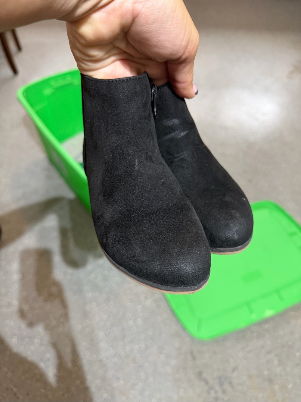 Black Suede Ankle Boots